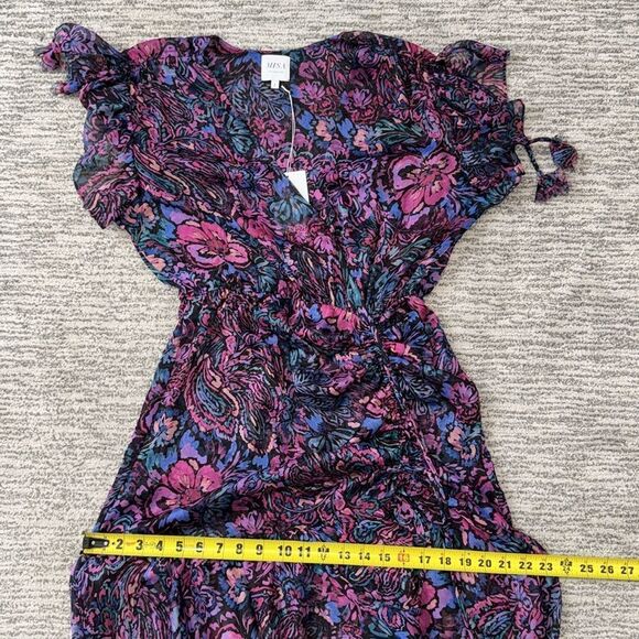 NWT MISA Los Angeles Colette Midi Dress in Flora Electric Large Revolve - Picture 12 of 16